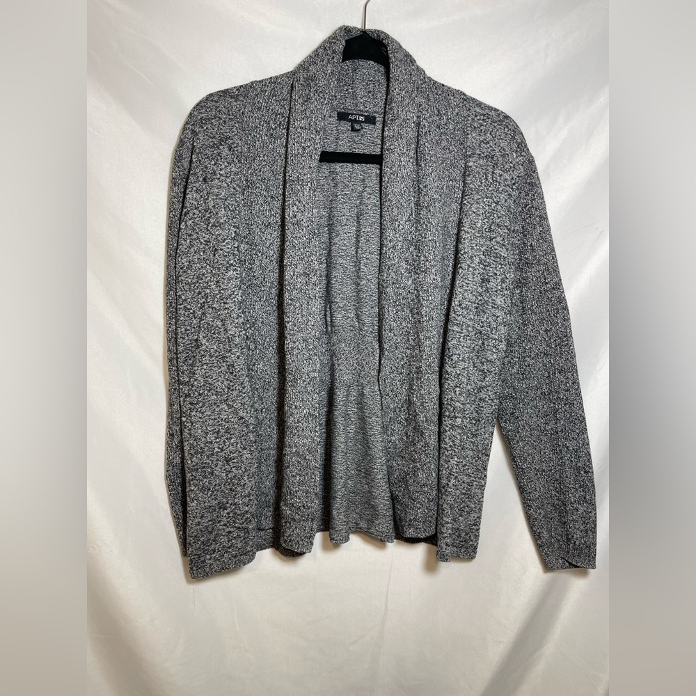 Classic Minimalist Capsule Wardrobe Apt. 9 Women's Gray Open-Front Cardigan